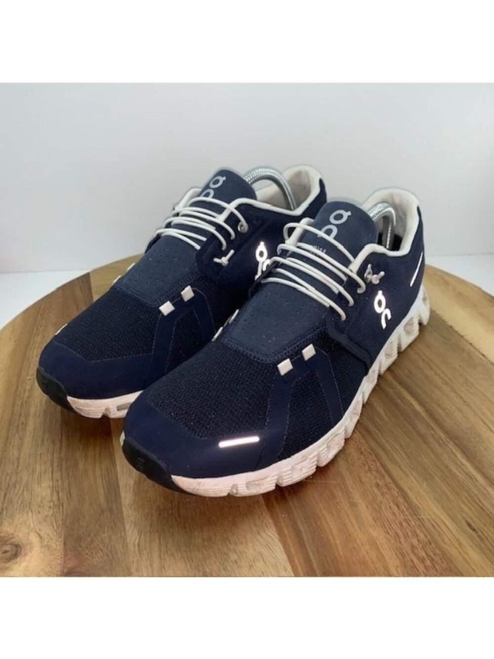 On Cloud 5 Midnight Blue White Sneakers 59.98916 Men's Size 10 US Shoes